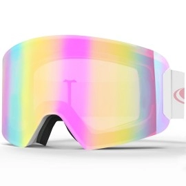 Findway Ski Gogglessnowboard Gogglessnow Goggles For Men Women Youth, Over Glasses Otg Anti-Fog 100 Uv Protection