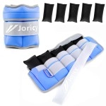Adjustable Ankle Weights For Women Men Kids, 1-5Lbs Pair Legwristarm Weight Straps With Removable Weight For Yoga, Walking, Running, Aerobics, Gymnastics, Physical Therapy, Dark Blue