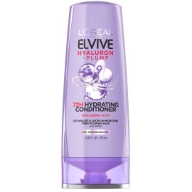 Loreal Paris Elvive Hyaluron Plump Hydrating Conditioner For Dehydrated, Dry Hair Infused With Hyaluronic Acid Care Complex, Paraben-Free, 265 Fl Oz