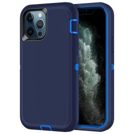 I-Honva For Iphone 11 Pro Case Shockproof Dustdrop Proof 3-Layer Full Body Protection Without Screen Protector] Rugged Heavy Duty Durable Cover Case For Apple Iphone 11 Pro 58 Inch,Navy Blue