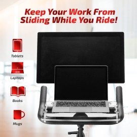 TFD The Tray3D | Compatible with Peloton Bikes & Bike+ (Both Models), Made in The USA, Laptop & Desk Tray Holder | Designed with Premium Grade Acrylic Materials - The Ultimate Peloton Accessories