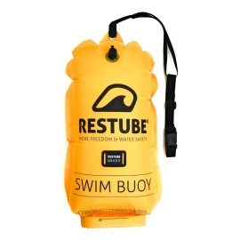 Restube Swim Buoy - Visibility, Added Buoyancy While Swimming, Dry Bag For Water Sports Enthusiasts