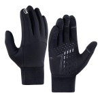 B-Forest Winter Gloves Warm Running Gloves for Men Women, Touch Screen Gloves for Cool Weather for Hiking, Snow,Driving, Cycling (Medium)