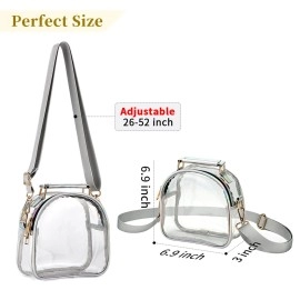 COROMAY Clear Purse for Women, Clear Bag Stadium Approved, Clear Purse Handbag