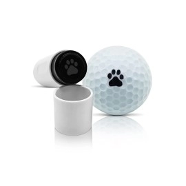 Swvl Sports Golf Ball Stamp Marker Multiple Designs Faces, Emojis Icons & More (Paw Print)