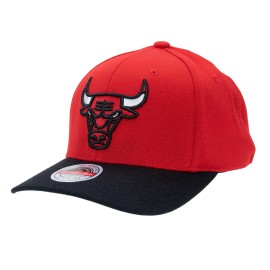 Mitchell & Ness Nba Team 2 Tone 20 Stretch Snapback - Chicago Bulls, Redblack, Red