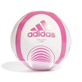 Adidas Unisex-Adult Starlancer Club Soccer Ball, Shock Pinkwhite, 5