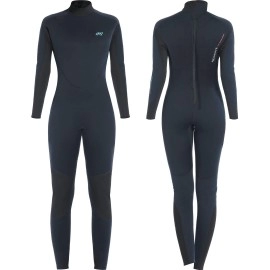 Dark Lightning Full Body Wetsuit Women, 3/2Mm Wet Suit Womens Diving Surfing Snorkeling Kayaking Water Sports (M2, Women - Nw - Black-3/2Mm)