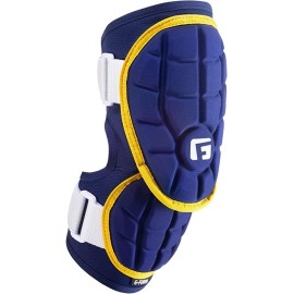 G-Form Elite 2 Batters Baseball Elbow Guard - Elbow Pads - Forearm Guards - Navyyellow, Adult Sm