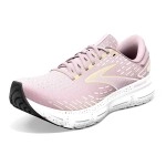 Brooks Womens Glycerin 20 Neutral Running Shoe - Pinkyellowwhite - 95 Medium