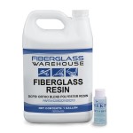 Fiberglass Warehouse Fiberglass Resin - Premium Marine Grade Fiberglass Resin For Laminating, Coating And Repair - Gallon With 2Oz Mekp - Low Viscosity Coating For Boats, Rv, Car, Truck