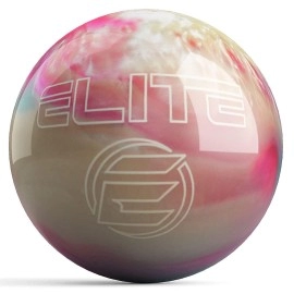 Elite Pre-Drilled Star Bowling Balls (Medium Drilling, 14 Lbs, Pinksky Bluewhite)