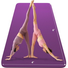 Frenzybird Large Yoga Mat 6 X 4 X 1/4