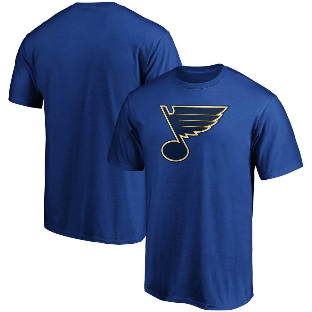 Outerstuff Nhl Youth 8-20 Performance Polyester Team Color Primary Logo T-Shirt (8, St Louis Blues Blue)