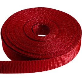 Teceum 1 Inch Webbing - Red - 10 Yards - 1 Webbing For Climbing Outdoors Indoors Crafting Diy Nw