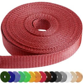 Teceum 1 Inch Webbing - Dusty Rose - 50 Yards - 1A Webbing For Climbing Outdoors Indoors Crafting Diy Nw
