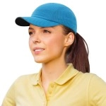 Gadiemkensd Womens Race Day Running Hat Performance Mesh Baseball Cap - Excellent Ventilation, Lightweight, Reflective Safety Ponytail Hats For Exercise Golf Hiking Beach Workout Gym Blue