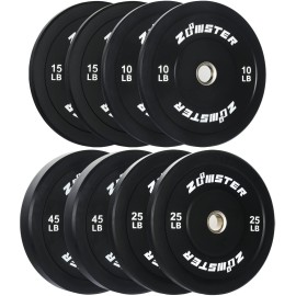 Bumper Plate Olympic Weight Plate Bumper Weight Plate With Steel Insert Strength Training Weight Lifting Plate-190Lb
