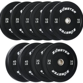 Bumper Plate Olympic Weight Plate Bumper Weight Plate With Steel Insert Strength Training Weight Lifting Plate 260Lb