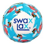 Swax Lax Lacrosse Training Ball - Indoor Outdoor Practice Less Bounce & Rebounds (Flamingo)