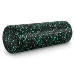 Prosourcefit High Density Foam Rollers 18 - Inches Long, Firm Full Body Athletic Massage Tool For Back Stretching, Yoga, Pilates, Post Workout Muscle Recuperation, Black/Green