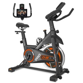 Dmasun Magnetic Resistance Exercise Bike, Indoor Cycling Bike Stationary, Cycle Bike With Comfortable Seat Cushion, Digital Display With Pulse, Ipad Holder