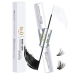 Lash Bond And Seal 10Ml Bq Eyelash Bond And Seal For Lash Clusters Long Lasting Bond And Seal Lash Glue Hold 48-72 Hours Waterproof Cluster Lash Glue Mascara Wand Bond And Seal (Black,10Ml)