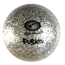 Optimum Fusion Glitter Hockey Balls - Full Of Shiny Glitters, Sturdy Material, Long-Lasting Performance & Improved Play By Resisting Tears, Cracks, And Splits - Silver