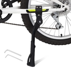 Cyfie Side Bike Kickstand For 24 26 27 27.5 28 29 Inch Wheel Rear Bicycle Adjustable Aluminum Alloy Mountain Bike Kickstands For 24-29 Inch Adult Road Bike Kick Stands