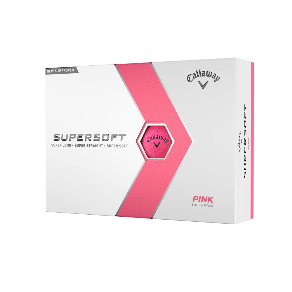 Callaway Golf Supersoft Golf Balls (2023 Version, Pink)