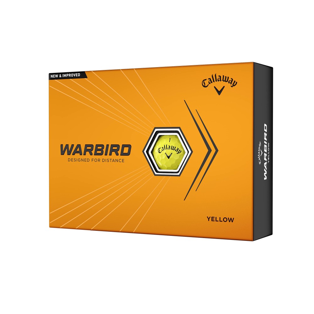 Callaway Warbird Golf Balls (2023 Version, Yellow)