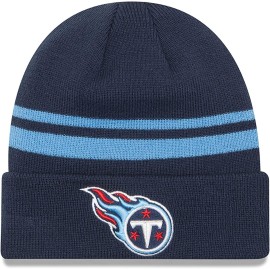 New Era Unisex-Adult Nfl Official Sport Knit Classic Striped Knit Beanie Cold Weather Hat (Tennessee Titans)