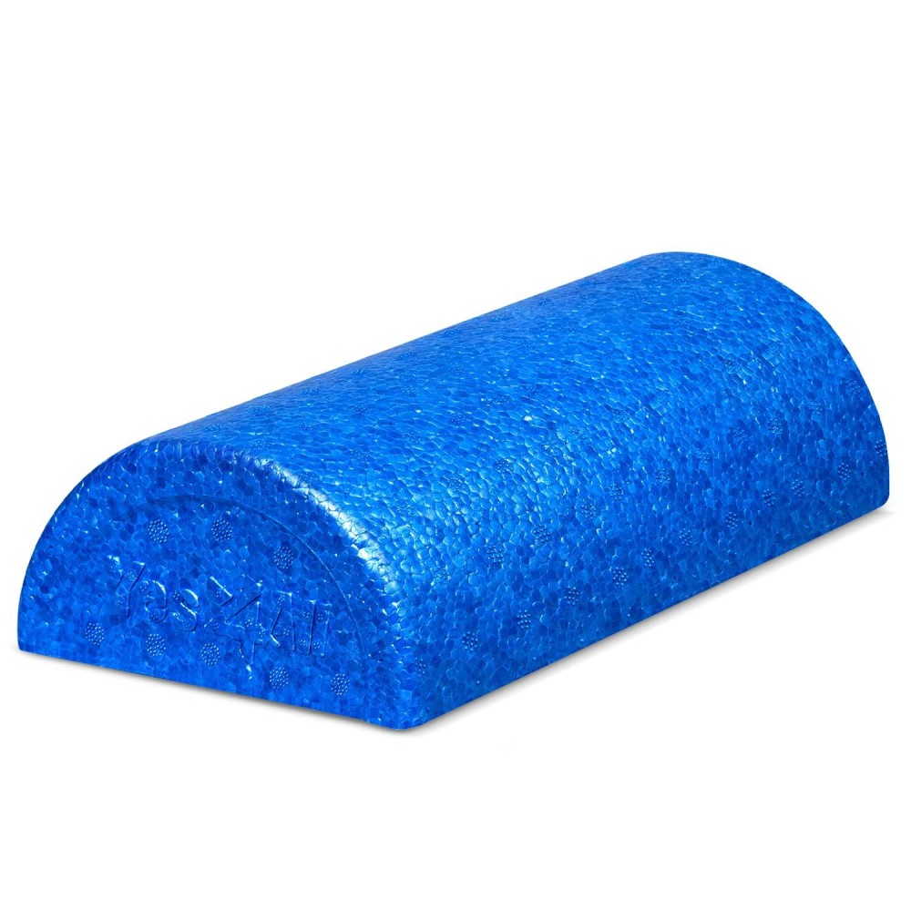 Yes4All High-Density Half Round Epp Foam Roller (12 Inches - Blue)