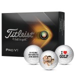 Titleist Pro V1 Custom Golf Ball Personalized Golf Balls Logo Golf Balls 2 Pole