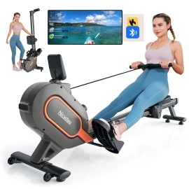 Niceday Magnetic Rowing Machine For Home Exercise, Rower With 350 Lbs Loading Capacity & 16 Levels Of Resistance, Smart Rower With Bluetooth & App