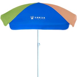 Ammsun 5Ft Seaside Beach Umbrella For Sand And Water Table - Kids Durable Umbrellas For Children Beach Camping Garden Outdoor Play Shade
