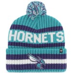 '47 NBA Unisex-Adult Primary Logo Bering Cuffed Knit Pom Beanie Hat (Charlotte Hornets Teal)