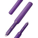 Ueemph 18 inch Riding Crop,Purple Leather Paddle,Super Durable Rug Paddles,Equestrian Crops(Purple)