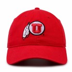 The Game Utah Utes Hat For Men And Women - Adjustable Relaxed Fit With Embroidered Logo (Utah Utes - Red, Adult Adjustable)