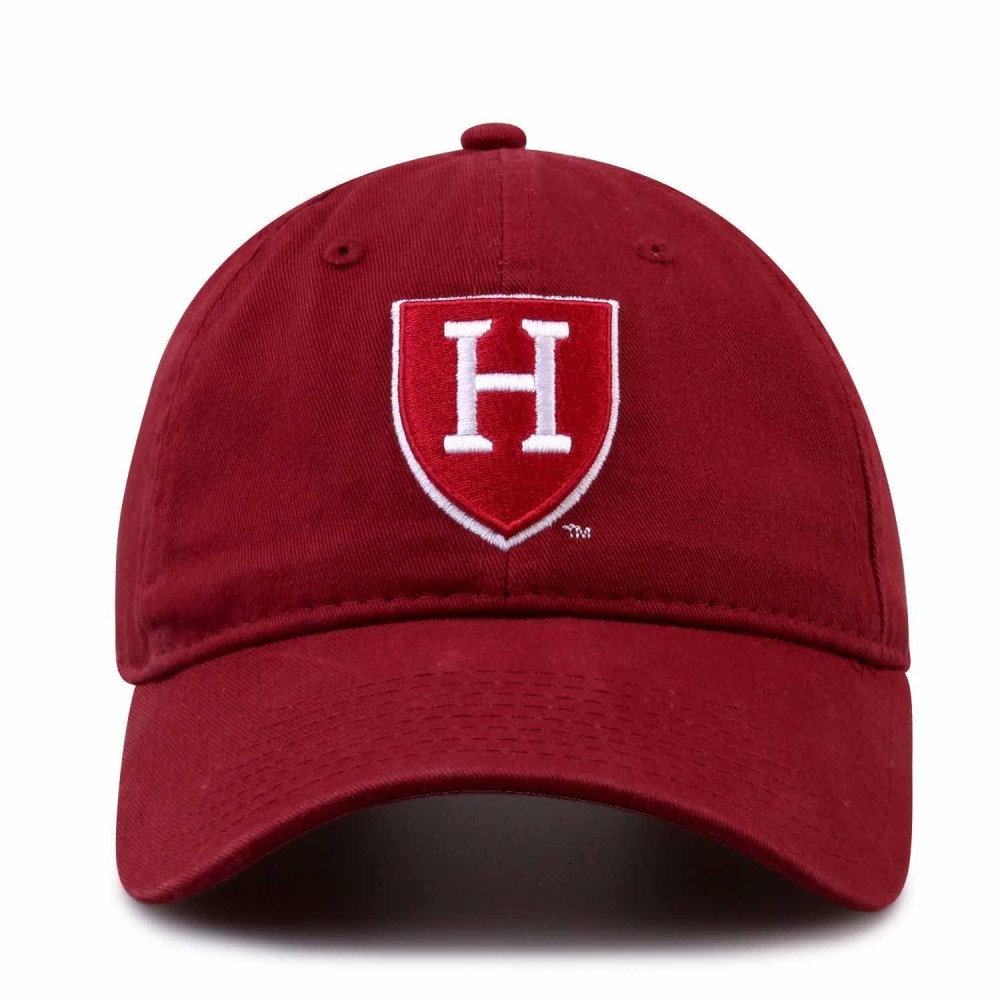 The Game Harvard Crimson Hat For Men And Women - Adjustable Relaxed Fit With Embroidered Logo (Harvard Crimson - Red, Adult Adjustable)