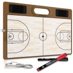 Basketball Dry Erase Board For Coaches 15X105 Double Sided Basketball Whiteboard Coaching Board Equipment Includes 2 White Board Markers For The Basketball Accessories The Perfect Coach Gifts