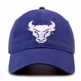 The Game Buffalo Bulls Hat For Men And Women - Adjustable Relaxed Fit With Embroidered Logo (Buffalo Bulls - Blue, Adult Adjustable)