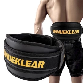 Weight Lifting Belt, Lifting Belts For Women Men,Manueklear Weightlifting Belt Quick Locking Back Support For Bodybuilding, Fitness, Powerlifting, Cross Training, Squats, Workout, Exercise (M(32-37Inches), Midnight Black)