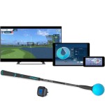 Phigolf World Tour Edition - Home Golf Simulator, Access 38,000 Golf Courses Worldwide Includes A Compact Weighted Swing Stick, 9-Axis Swing Sensor, Supports Android And Ios Devices