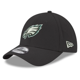 New Era Nfl Team Classic 39Thirty Stretch Flex Fit Hat Cap (As1, Alpha, M, L, Philadelphia Eagles Black)