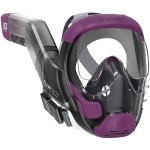 Seaview 180 V3 Full Face Snorkel Mask Adult- The V3 Is The Perfect Snorkeling Gear For Adults And Kids- Patented Flowtech Side Snorkel Design- Up To 600% Easier Breathing. Snorkeling Gear For Kids