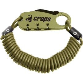 Crops Cp-Spd08-33 Compact Wire Lock Q3 | 3 Mm X 1800 Mm 3-Digit Dial (Gravel Green)