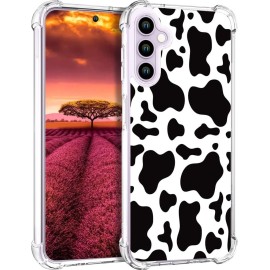 Topgraph Samsung Galaxy S23 Plus Case Cow Print Cute For Women Girly Designer Girls, Cute Silicone Lovely Cow Spot Theme Design Phone Case Cow Design Compatible With Samsung Galaxy S23 Plus