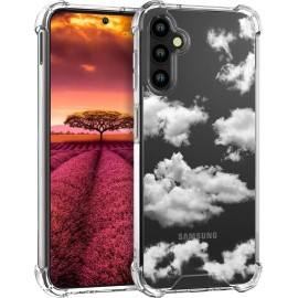 Topgraph Samsung Galaxy S23 Plus Case Cute Cloud Clear For Women Girly Designer Girls, Cute Silicone Transparent Phone Case Clouds Design Compatible With Samsung Galaxy S23 Plus