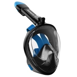 G2Rise Sn01 Full Face Snorkel Mask With Detachable Snorkeling Mount, Anti-Fog And Foldable Design For Adults Kids Men Women (Black Blue, Xs)